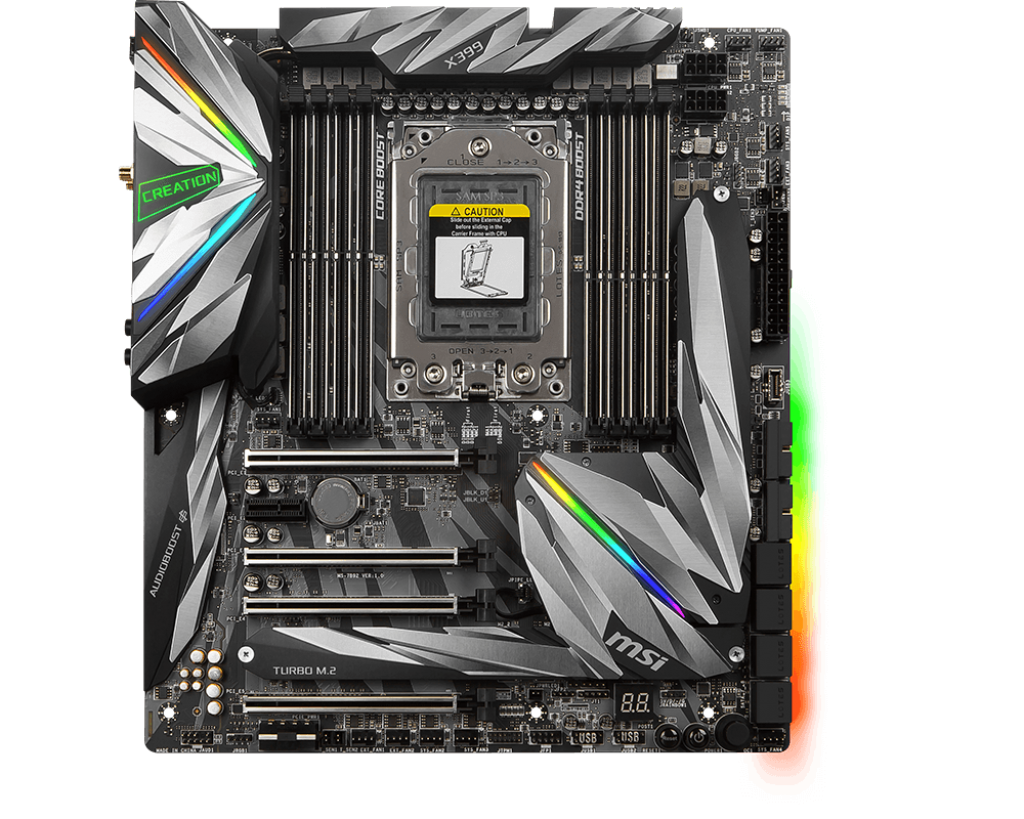 The MSI MEG X399 Creation Motherboard Review: The New 16-Phase 